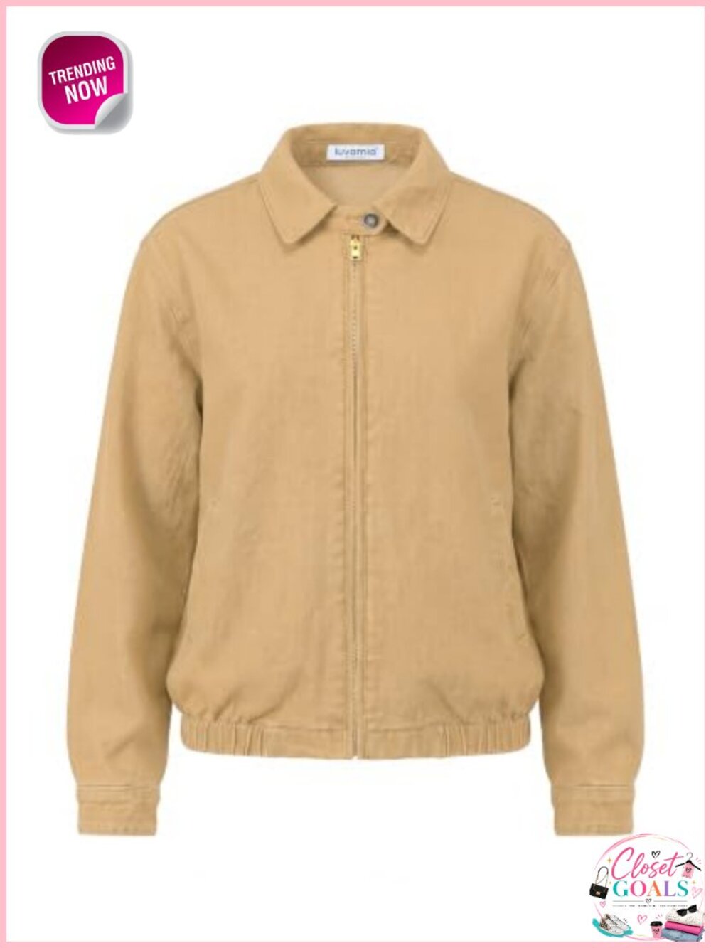 Oversized Zip Up Bomber Denim Jacket Cropped Western Jean Jacket